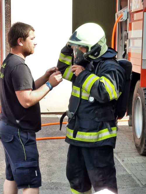 Ukázka hasičské techniky